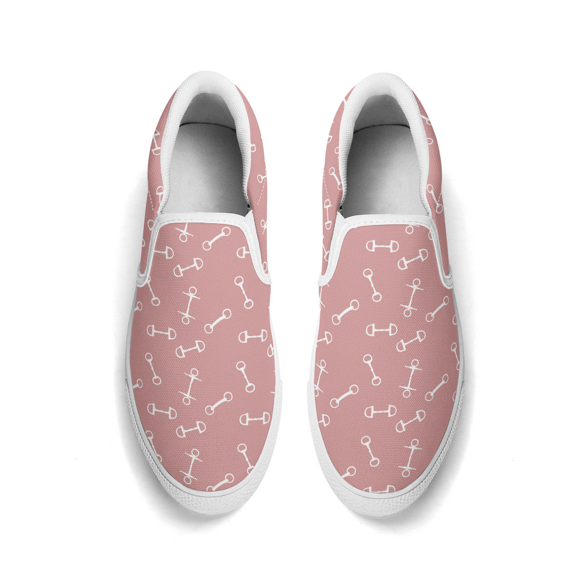 Horse Bit Design Slip On Shoes - Candy Colours - Pink
