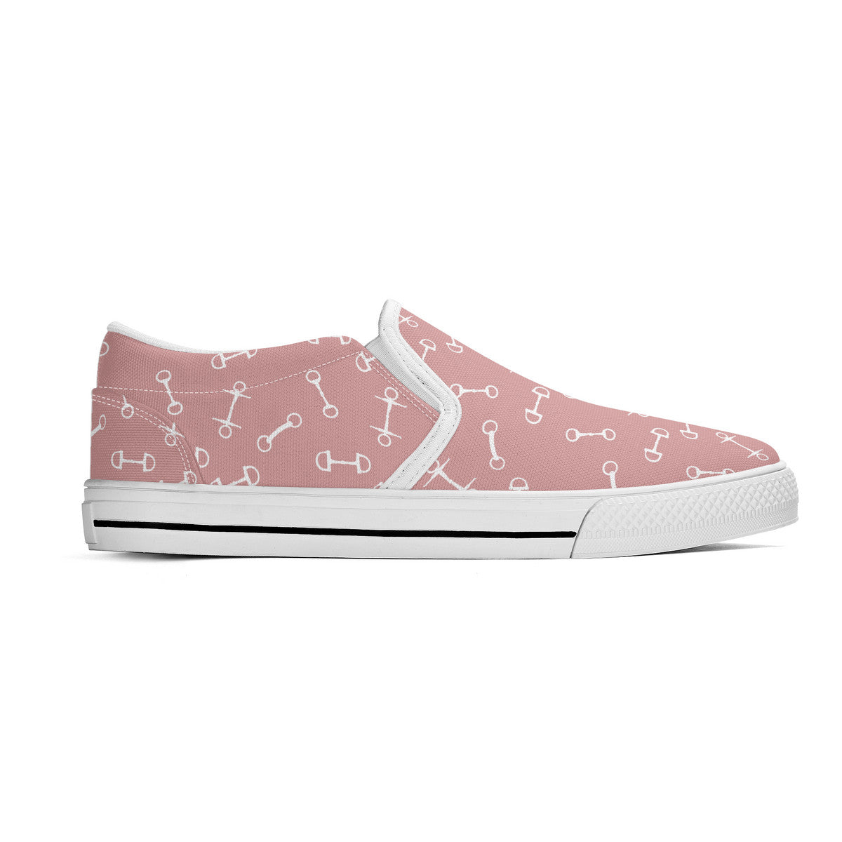Horse Bit Design Slip On Shoes - Candy Colours - Pink
