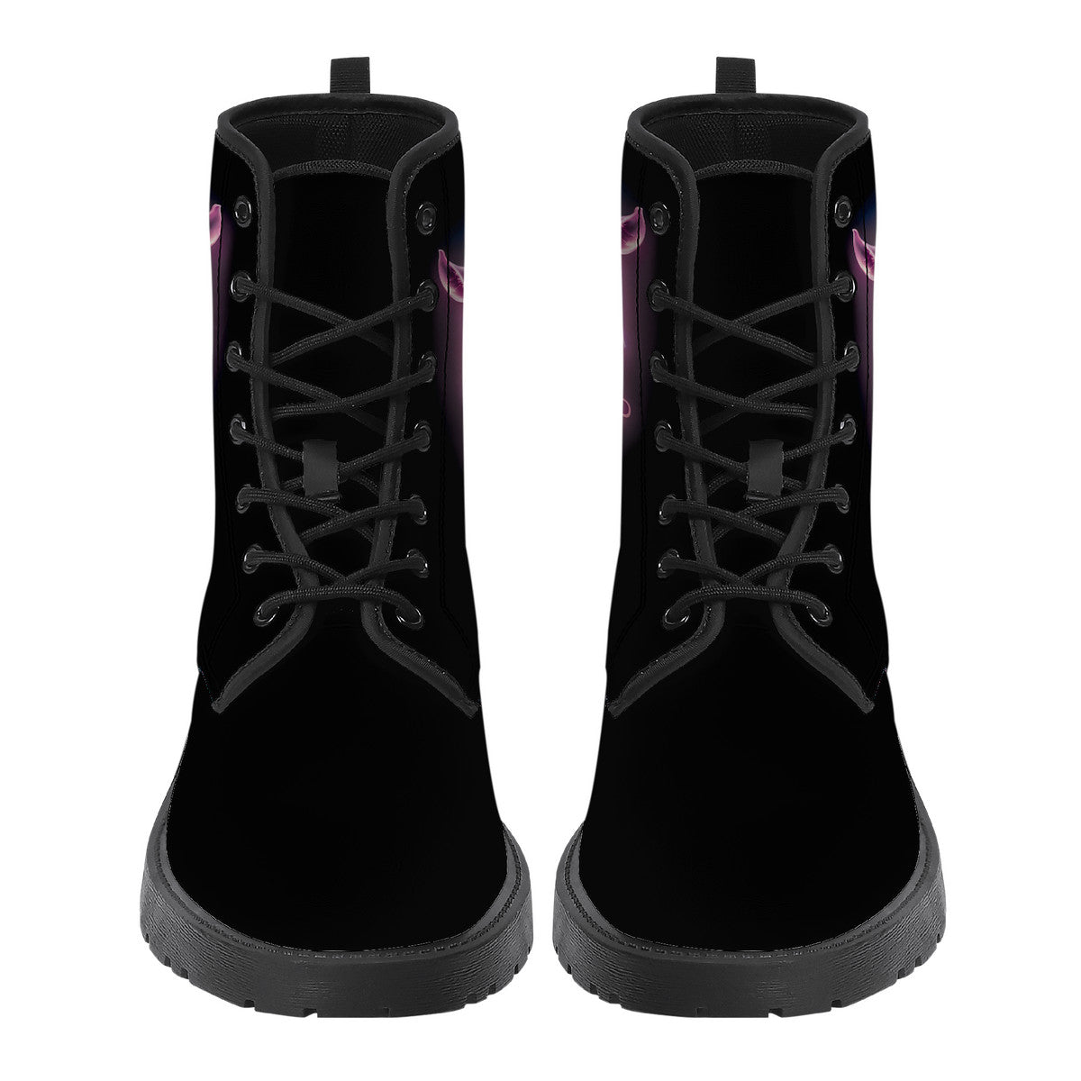 Neon Horse Art Leather Boots