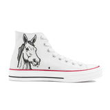 Sketch Art Funny Horse - Hi Tops