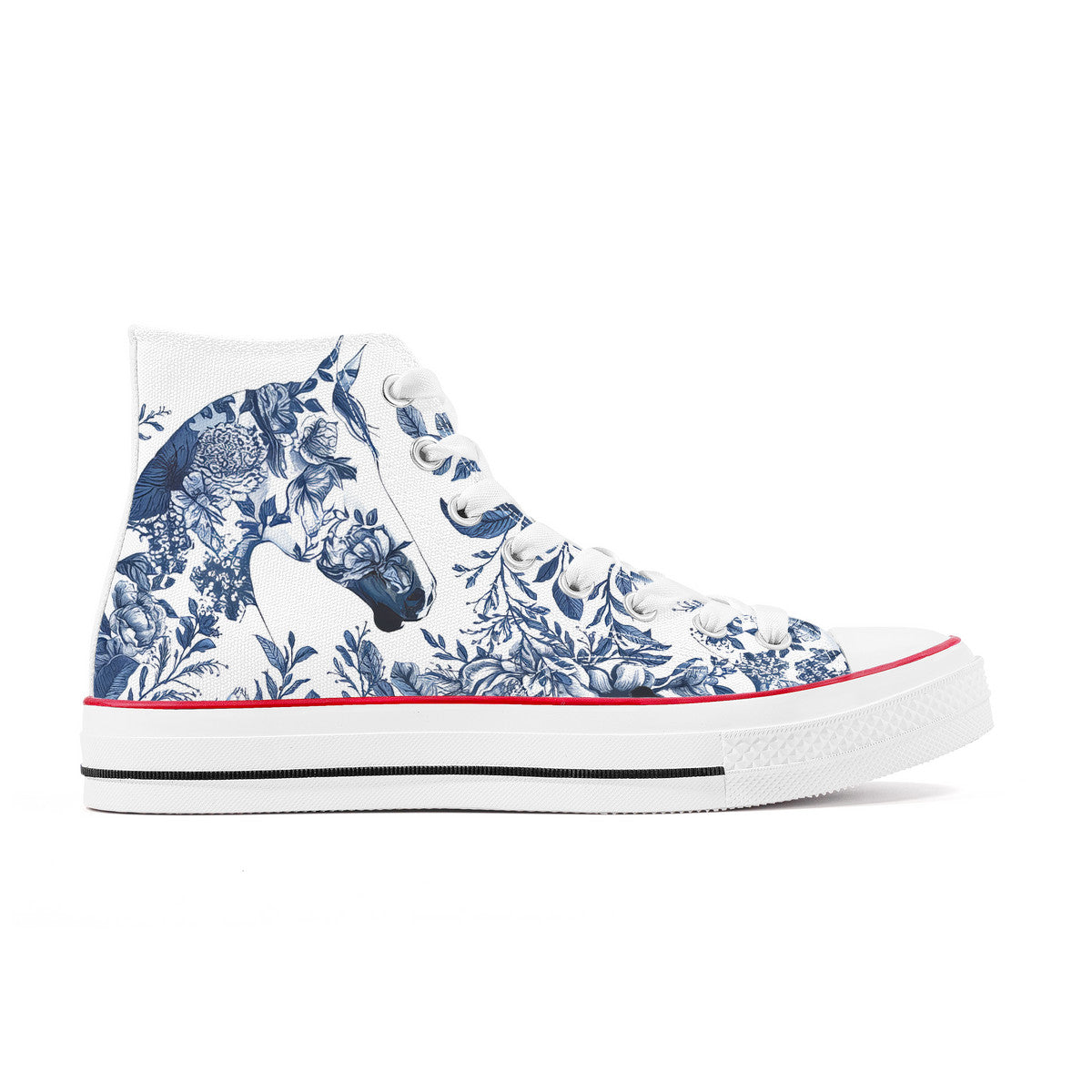 Horse Toile Style Hi Tops