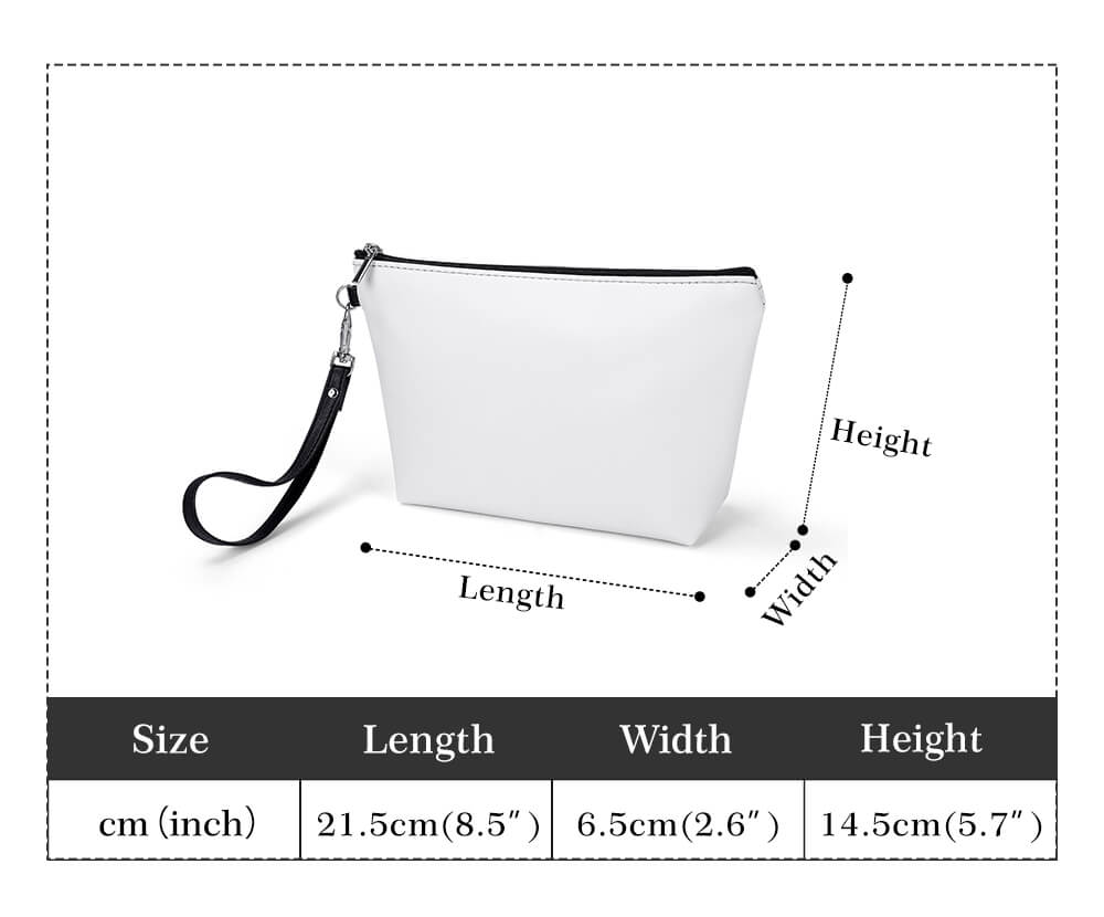 Floral Red Cosmetic Bag