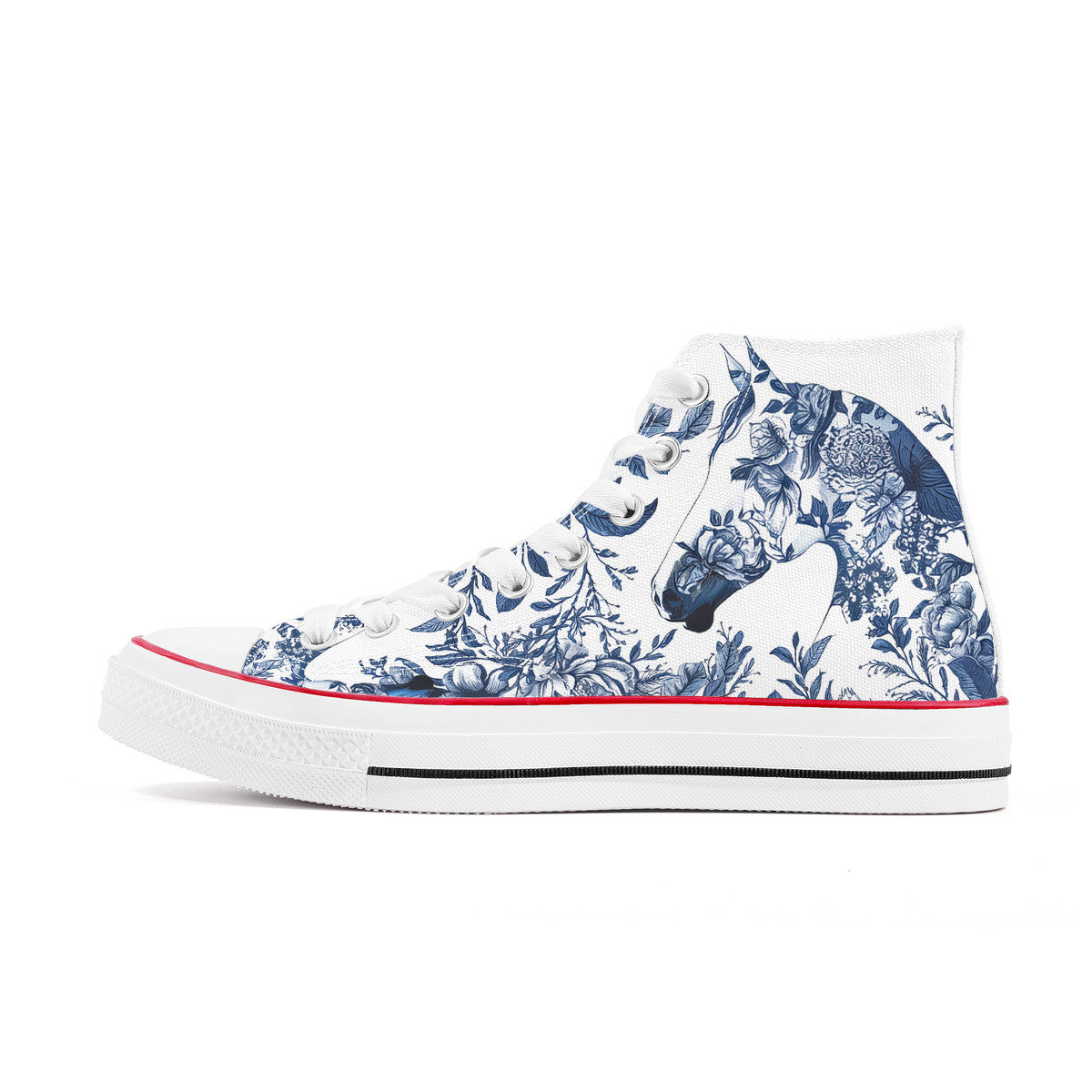 Horse Toile Style Hi Tops