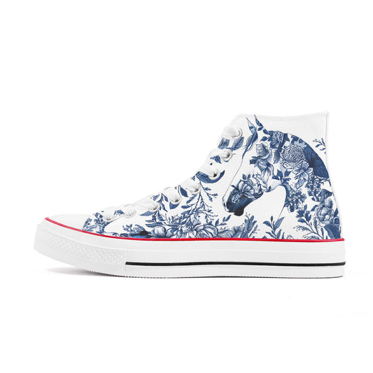 Horse Toile Style Hi Tops