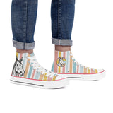 Pastel Funny Horse Hi Tops