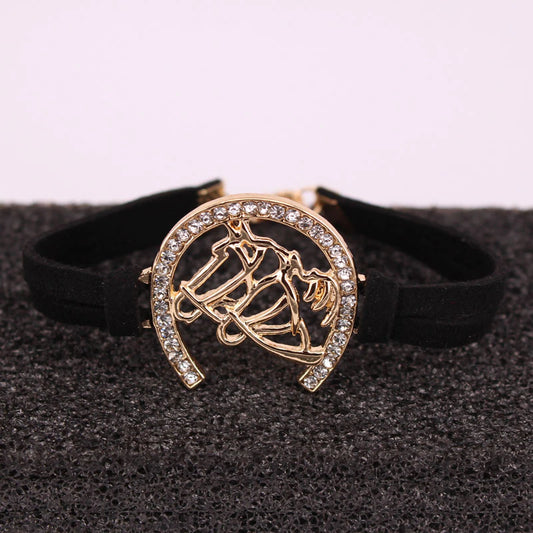 Pas de Deux - Diamond Horseshoe Bracelet  (Click for more colors)