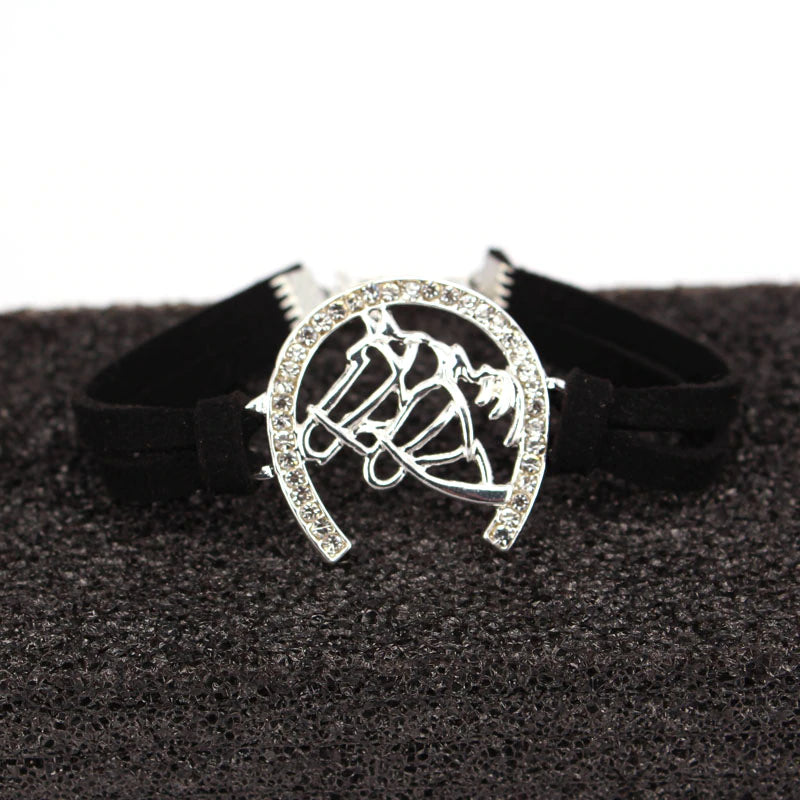 Pas de Deux - Diamond Horseshoe Bracelet  (Click for more colors)