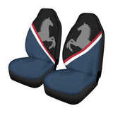 Horse & Ribbon - Universal Car Seat Cover (Black)