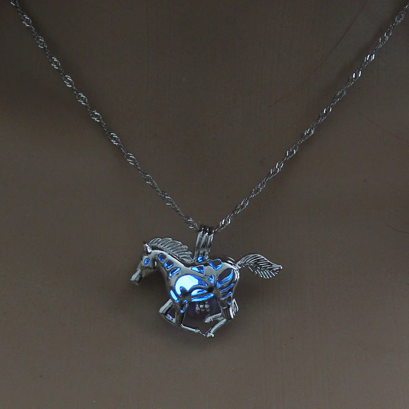 Glow in the Dark - Horse Necklace