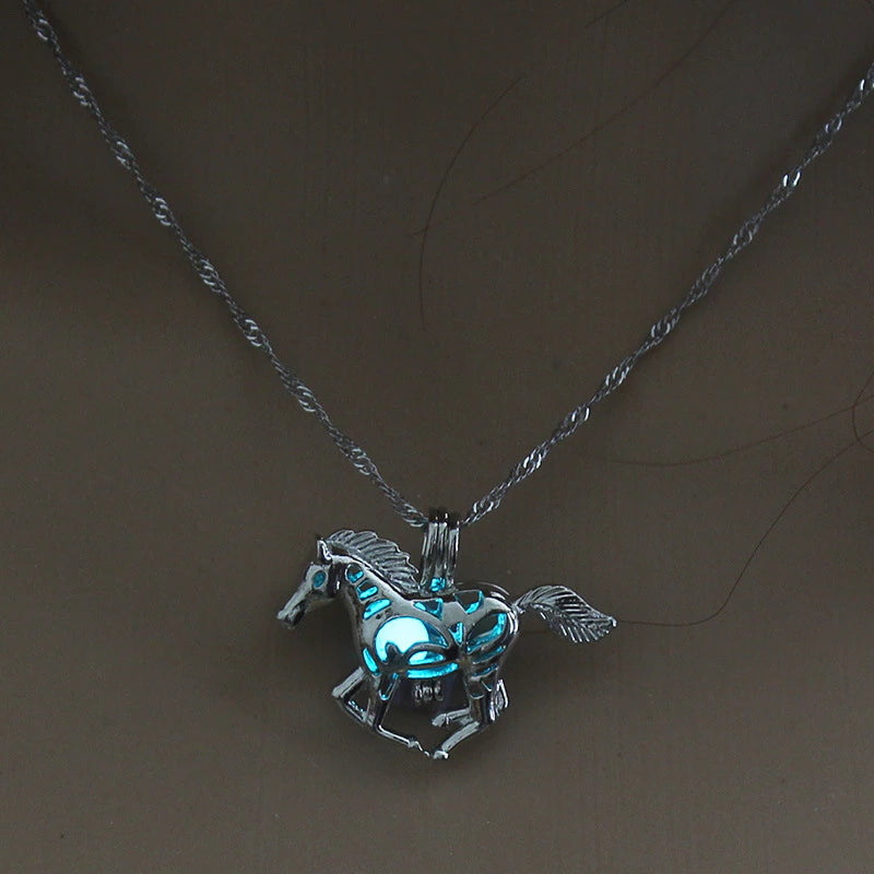 Glow in the Dark - Horse Necklace