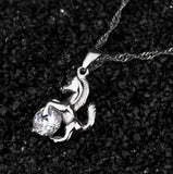 S925 Horse & Diamond Necklace & Earring Set