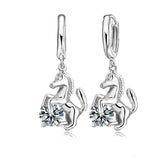 S925 Horse & Diamond Necklace & Earring Set
