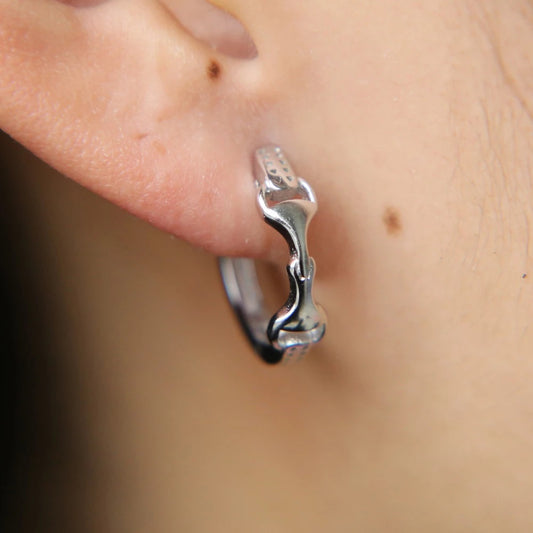 S925 Snaffle Bit Earring