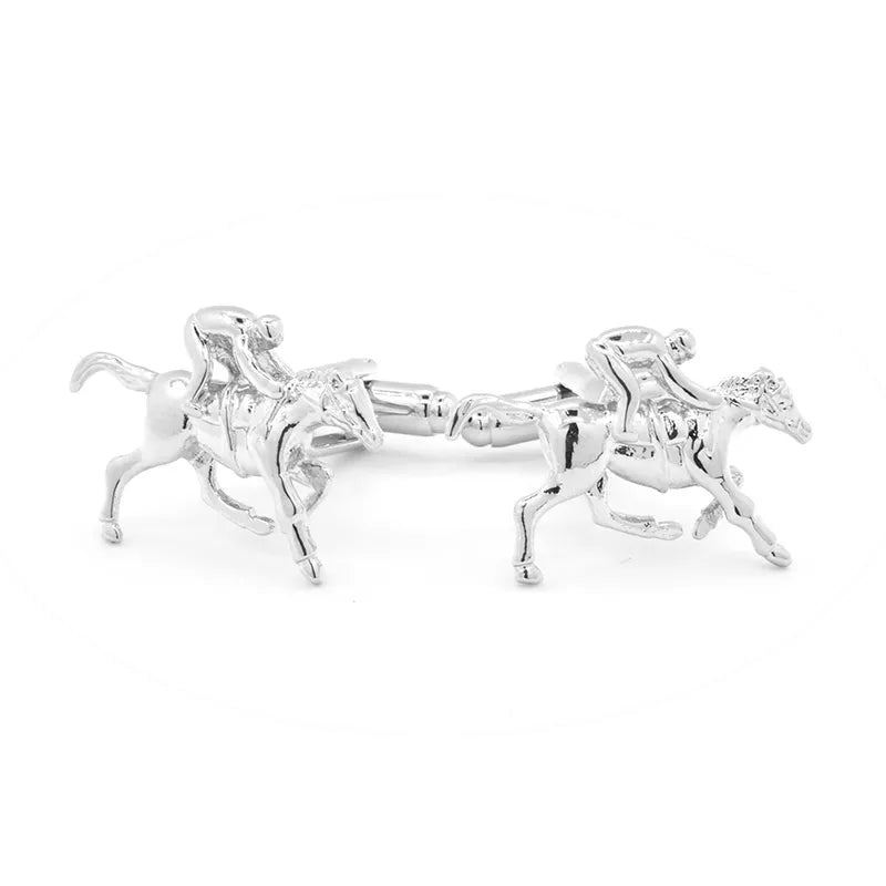 Silver Jockey Cufflinks