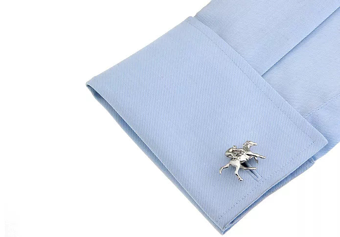 Silver Jockey Cufflinks