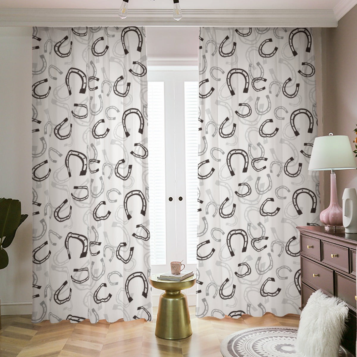 Horseshoe Pattern - Blackout Curtains