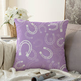 Couch Pillow Case - Horseshoes