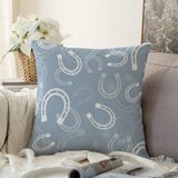 Couch Pillow Case - Horseshoes