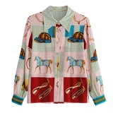 Horse & Tack Women Chiffon Blouse