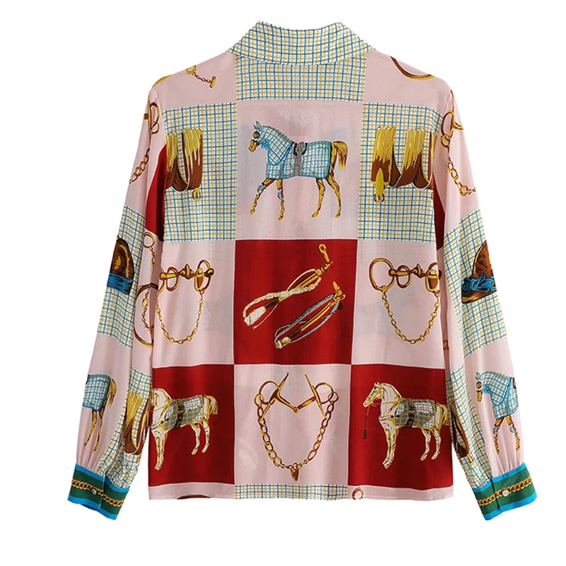 Horse & Tack Women Chiffon Blouse