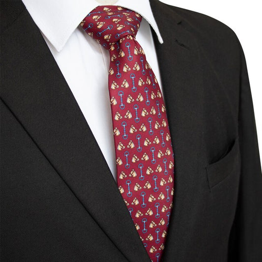 Horse & Bit Pattern Necktie