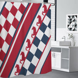 Checker x Horse Shower Curtain