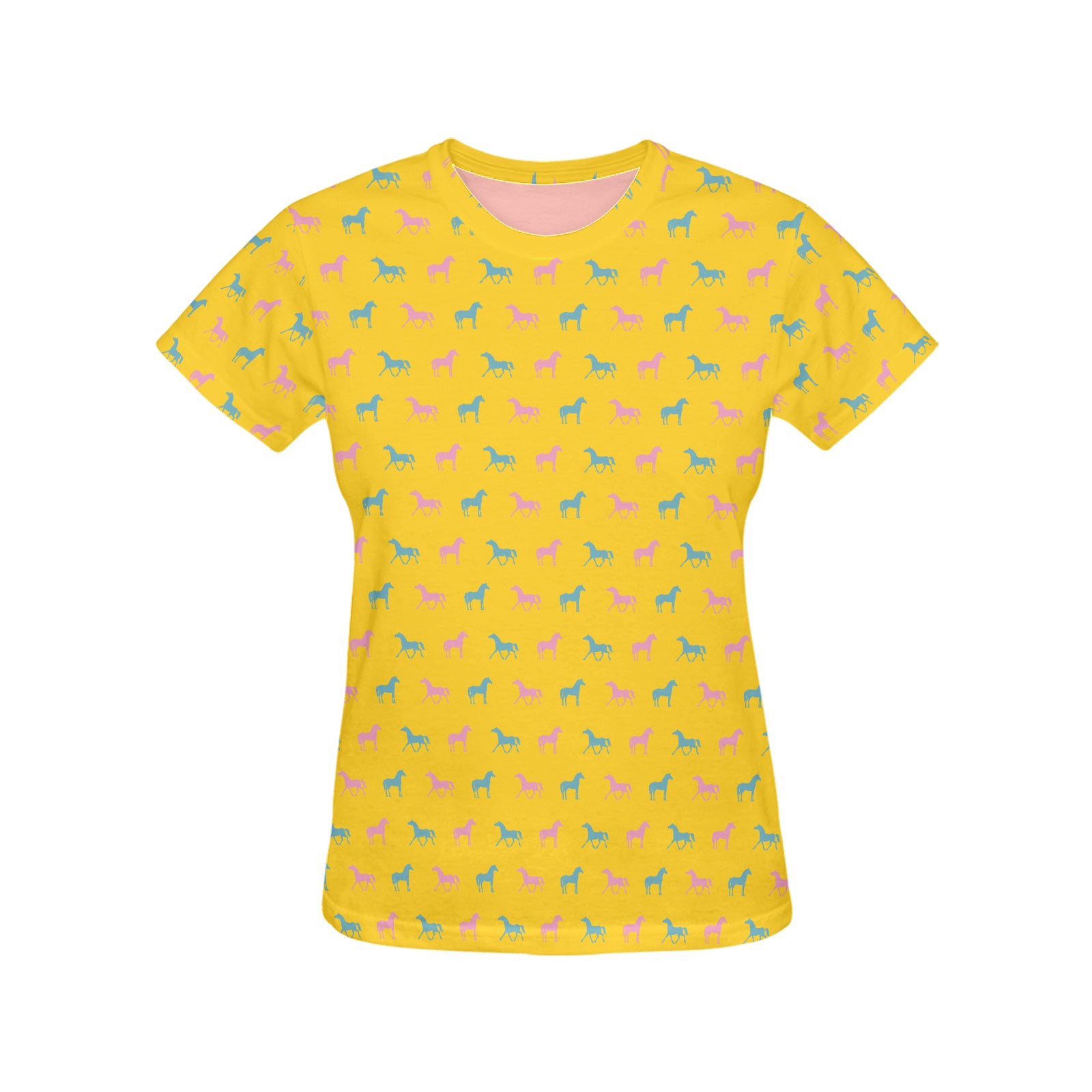 Horse Pattern Women T-shirt (Click for more colors)