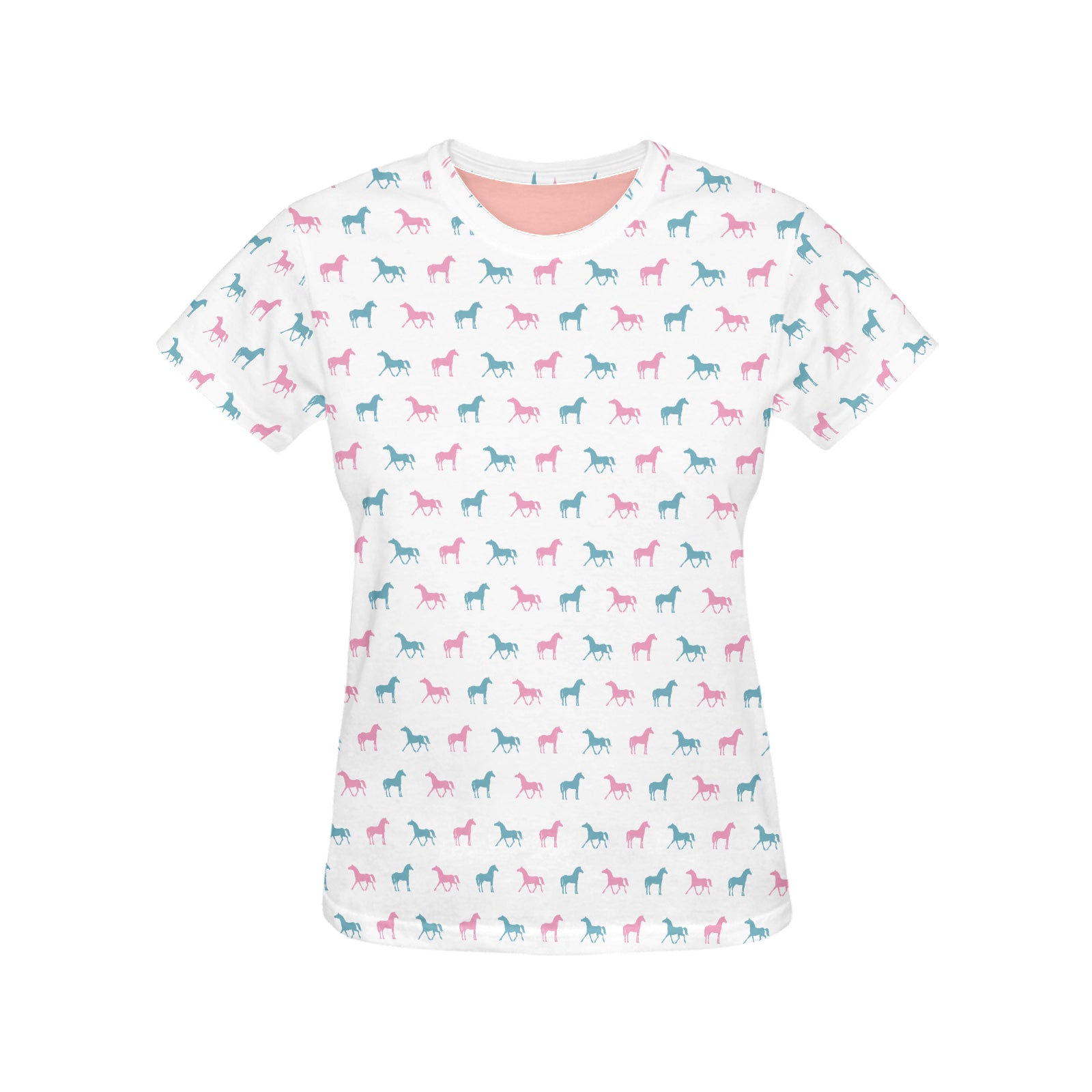 Horse Pattern Women T-shirt (Click for more colors)