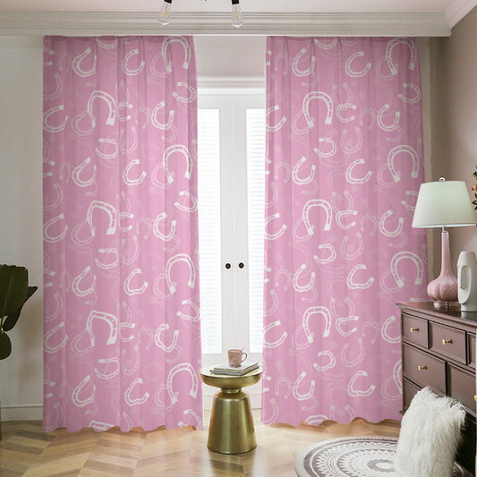 Blackout Curtains - Horseshoe (Pink)