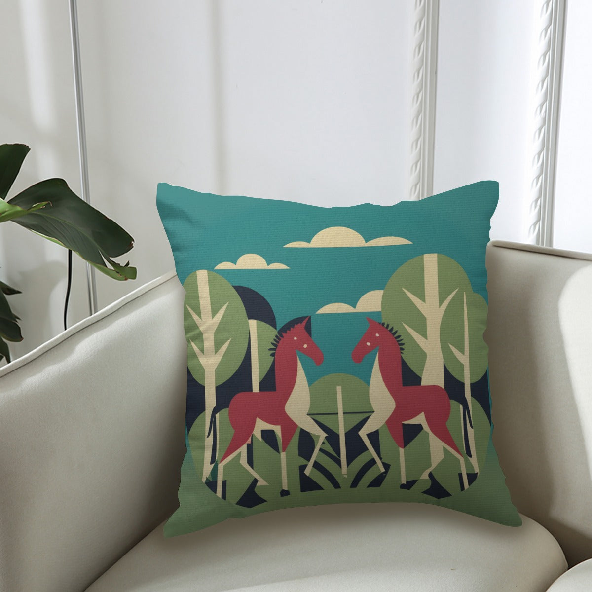 Couch Pillowcase - Pasture Green