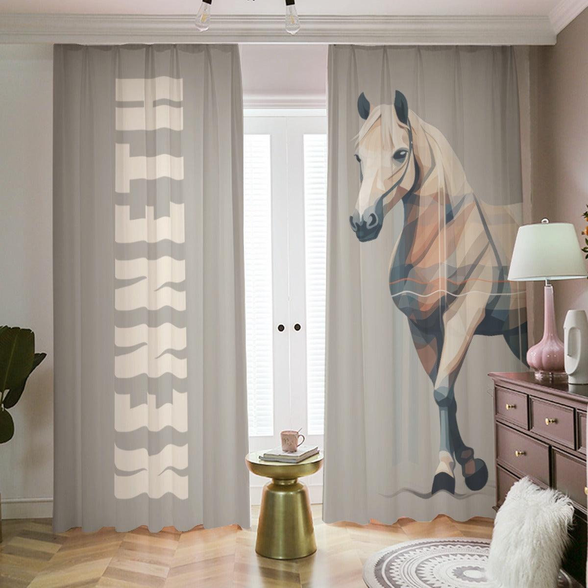 Personalized Blackout Curtains - Tartan Gray