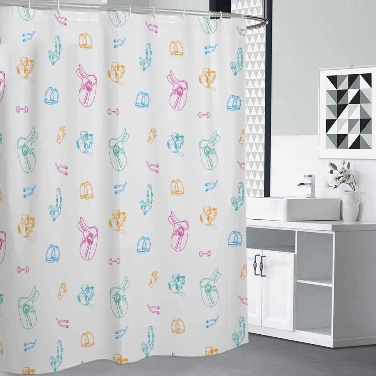Saddle & Tack Shower Curtain