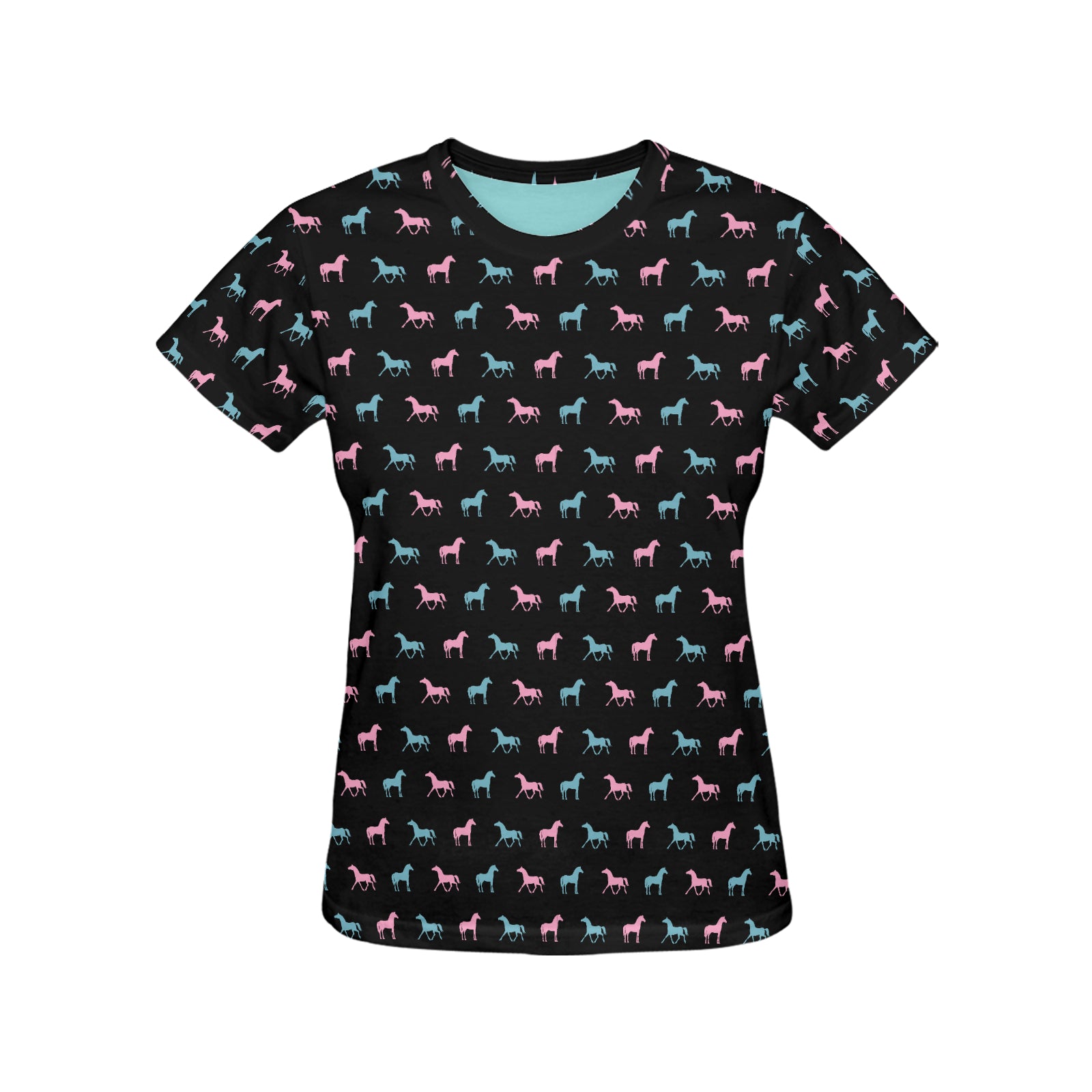 Horse Pattern Women T-shirt (Click for more colors)