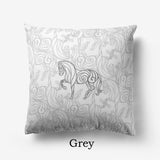 Piaffe Horse Pattern Throw Pillow Case (More colors)
