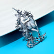 Brooch & Pin - Anitique style unicorn