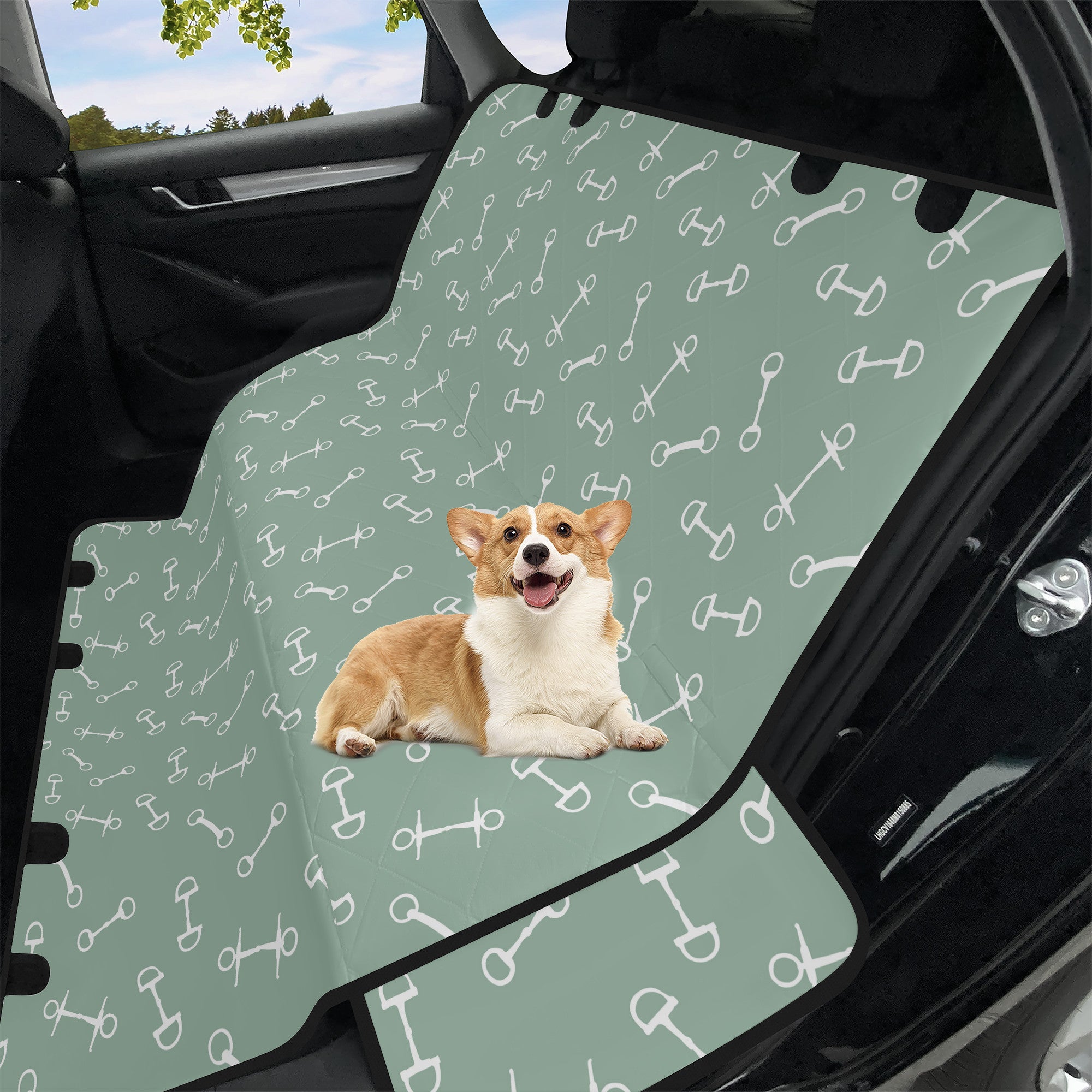 Car Pet Seat Cover - Horse Bits