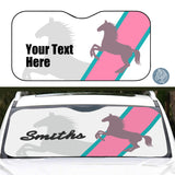 Personalized Sunshade - Horse & Ribbon