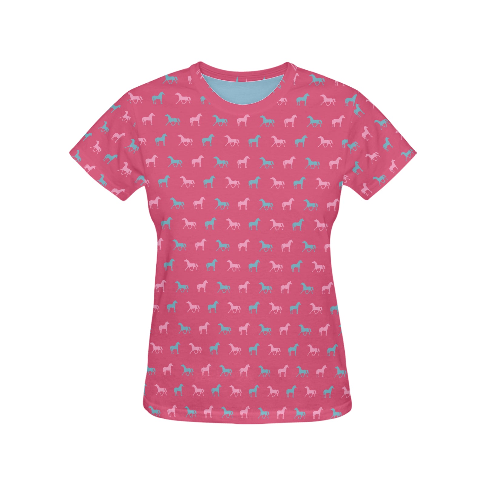 Horse Pattern Women T-shirt (Click for more colors)