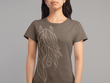 Friesian inspired crew neck T-shirt (Brown)